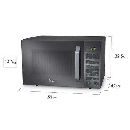 Imagem de Micro-ondas Midea MXSA35S1 35 Litro Prata Espelhado 110V