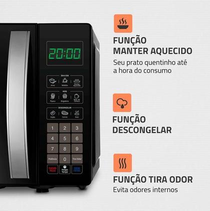 Imagem de Micro-Ondas Mondial 21L 1200W 10 Níveis 127V