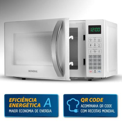 Imagem de Micro-Ondas Mondial 21L Branco Tira Odor Mo-01-21-W 110V