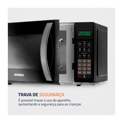 Imagem de Micro-Ondas Mondial 21L MO-01-21-B - Preto 127V