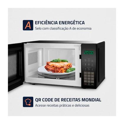 Imagem de Micro-Ondas Mondial 21L MO-01-21-B - Preto 127V