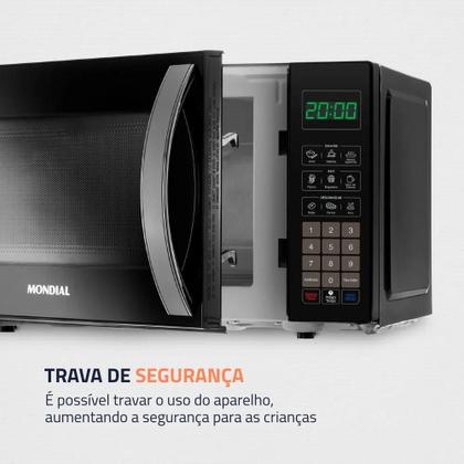 Imagem de Micro-Ondas Mondial 21L Preto 127V MO-01-21-B