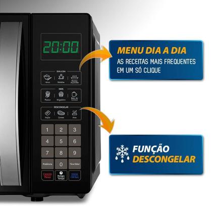 Imagem de Micro-Ondas Mondial 21L Preto Tira Odor Mo-01-21-B 220V