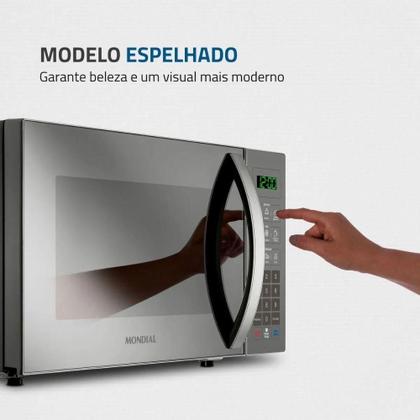 Imagem de Micro-ondas Mondial 34 Litros 1.400w Espelhado Prata 220V