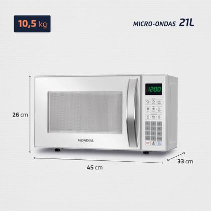 Imagem de Micro-Ondas Mondial Branco 1200W MO-01-21-W