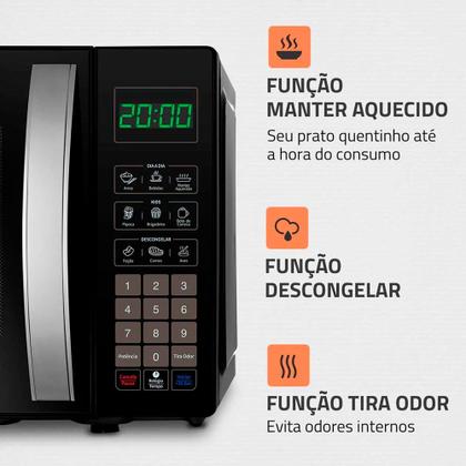 Micro-ondas Mondial MO-01-21-B 21 Litros 1200W Imagem de Micro-ondas Mondial MO-01-21-B 21 Litros 1200W