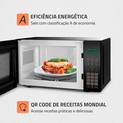 Micro-ondas Mondial MO-01-21-B 21 Litros 1200W Imagem de Micro-ondas Mondial MO-01-21-B 21 Litros 1200W