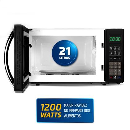 Imagem de Micro-ondas Mondial MO-01-21-B 21 Litros Preto - 220V