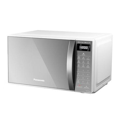 Imagem de Micro-ondas Panasonic NN-ST27LWRUN 21L, Porta Espelhada, Branco/Cinza