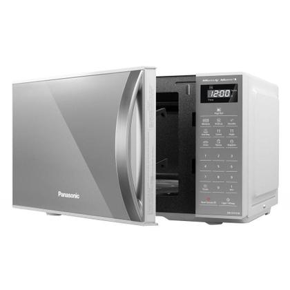 Imagem de Micro-ondas Panasonic Porta Espelhada 21 Litros Branco 110V