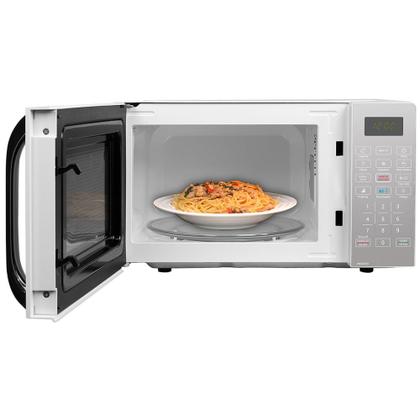 Imagem de Micro-ondas Philco 20 Litros com Revestimento Limpa Fácil Porta Espelhada Branco PMO23EB  220 Volts