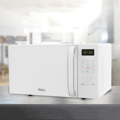 Imagem de Micro-Ondas Philco 20L Branco Limpa Fácil PMO23B
