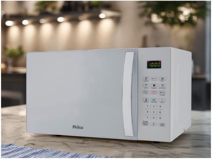 Imagem de Micro-ondas Philco 20L Multifunções Limpa Fácil PMO23BB Branco