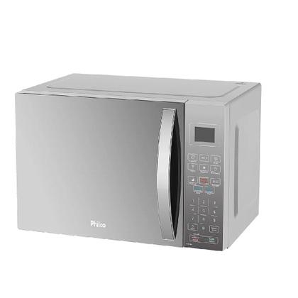 Imagem de Micro-ondas Philco 28 Litros com Revestimento Limpa Fácil Espelhado Branco PMO28EB  220 Volts