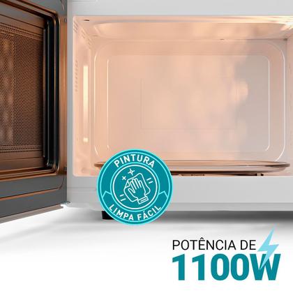 Imagem de Micro-ondas Philco 28 Litros Limpa Fácil PMO30E 1100W Prata 220v