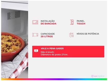 Imagem de Micro-ondas Philco 28L Espelhado PMO28EB