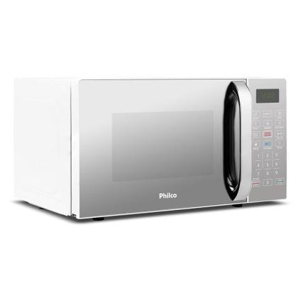 Imagem de Micro-ondas Philco Pmo123 Capacidade 20 Litros 1100w Branco Espelhado Função Tira Odor 110v