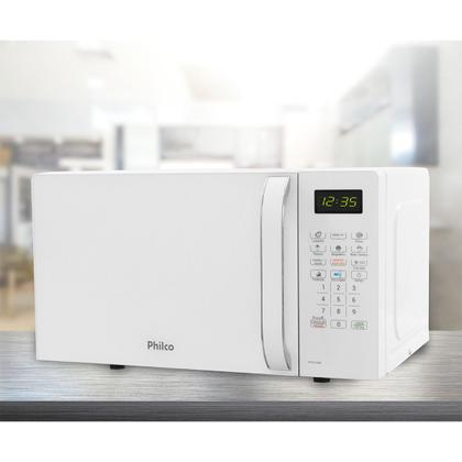 Micro-ondas Philco PMO23BB 20L Branco 1100W Limpa Fácil - 110V Imagem de Micro-ondas Philco PMO23BB 20L Branco 1100W Limpa Fácil - 110V