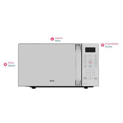 Micro-ondas PMO23BB 20 Litros 1100W Com Prato Philco Imagem de Micro-ondas PMO23BB 20 Litros 1100W Com Prato Philco