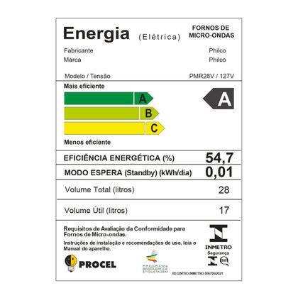 Imagem de Micro-ondas Retrô PMR28V Philco 28L 1400W