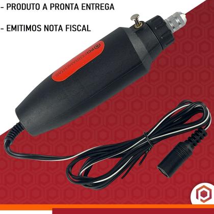 Imagem de Micro Retífica Profissional 12v Mini Furadeira + Acessórios 0 Mw
