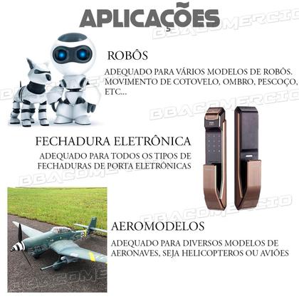 Imagem de Micro Servo Motor 9g Sg90 Kit Com 4 Unidades e Acessórios