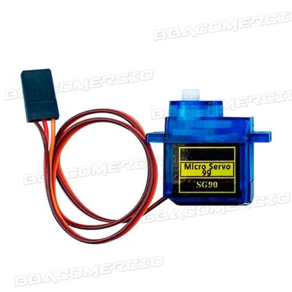 Imagem de Micro Servo Motor 9g Sg90 Kit Com 4 Unidades e Acessórios