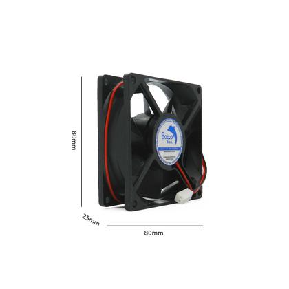 Imagem de Micro Ventilador Cooler Fan Mini 80x80x25 Mm 24v Dc 80mm 8cm Sleeve Bucha Brushless Média Rotação MS