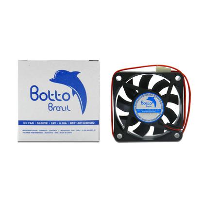Imagem de Micro Ventilador Cooler Ventoinha 60x60x15 Mm Fan Cooler 24v Dc Mini 6cm 60mm Sleeve Sem Rolamento HS