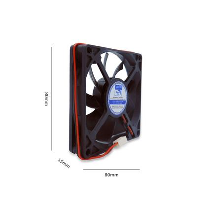 Imagem de Micro Ventilador Cooler Ventoinha 80x80x15 Mm Fan 24v Resistente Água Poeira Blindagem IP54 Silencioso Dc Mini 8cm 80mm Sleeve Sem Rolamento LSW