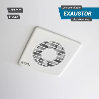 Imagem de Micro Ventilador Exaustor EOS para Banheiro 100mm EVE100 Bivolt