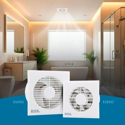 Imagem de Micro Ventilador Exaustor EOS para Banheiro 100mm EVE100 Bivolt