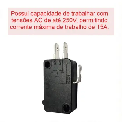 Microchave Interruptor Porta Microondas Electrolux Brastemp 3