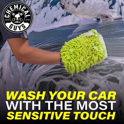 Imagem de Microfibra Wash Mitt Chemical Guys Chenille Premium (pacote com 2)