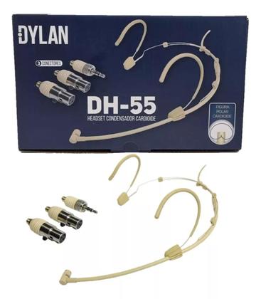 Imagem de Microfone Auricular Dylan Headset Dh55 Condensador 3 Plugs