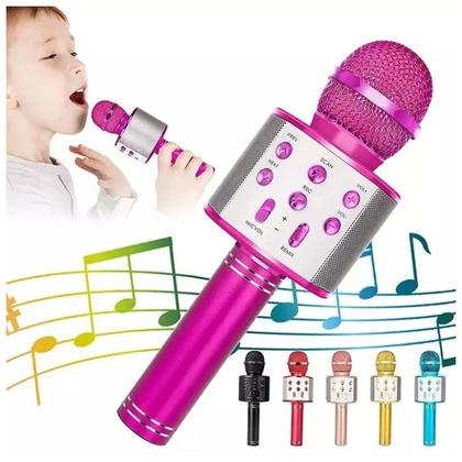 Imagem de Microfone Bluetooth Karaoke Youtuber Gravador Com Som Ws-858