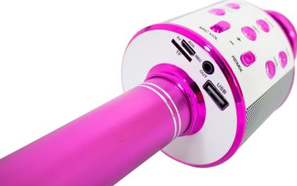 Imagem de Microfone Bluetooth P/ Karaokê Spring Kids SPK 015 Rosa