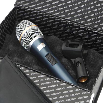 Imagem de Microfone Com Fio Dinâmico Cardioide Kadosh K98 Com Bag E Cachimbo Linha Profissional