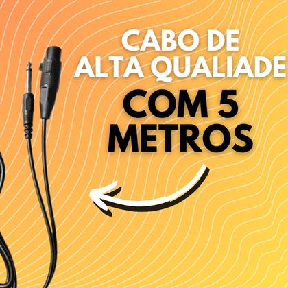 Imagem de Microfone com Fio Profissional Audio Caixa Som Condensador