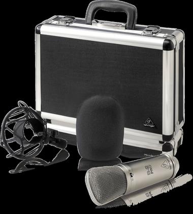 Imagem de Microfone condensador behringer b2 pro multipadrão estúdio xlr com case
