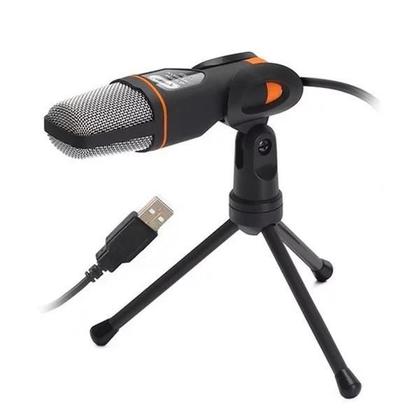 Imagem de Microfone Condensador Tripe Ajustavel Usb Profissional