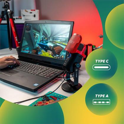 Imagem de Microfone condensador USB para PC JOBY Wavo POD para podcasting