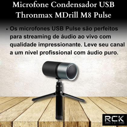 Imagem de Microfone Condensador USB Thronmax MDrill M8 Pulse