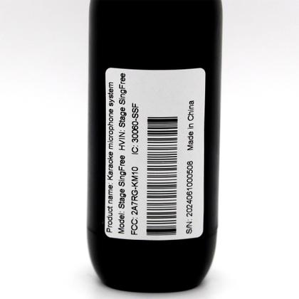 Imagem de Microfone de karaokê Bluetooth sem fio StageSound com luzes RGB