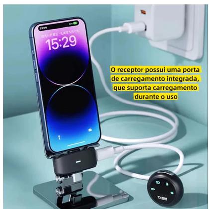 Imagem de Microfone de lapela 2in1 tipo c e lightning a'gold profissional