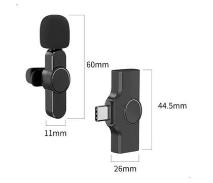 Imagem de Microfone de Lapela Bluetooth com 1 Microfone TYPE-C TC-F2-A