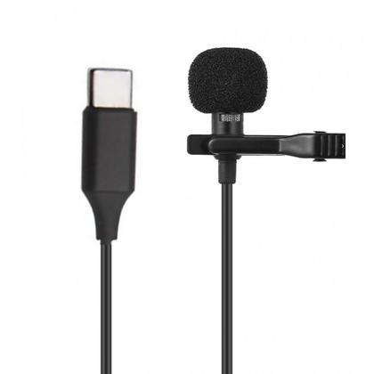 Imagem de Microfone de Lapela com Clipe Profissional Type-C GL-121