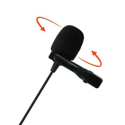 Imagem de Microfone de Lapela JBL CSLM20B Omnidirecional para Celular Smartphone Câmera Podcast JBLCSLM20B