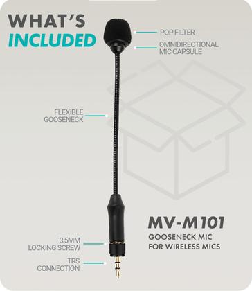 Imagem de Microfone de lapela Movo MV-M101 Gooseneck Omnidirecional