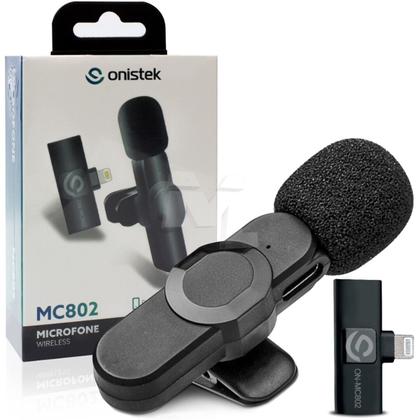 Imagem de Microfone de Lapela sem Fio Conexão Lightning para IOS - ON-MC802